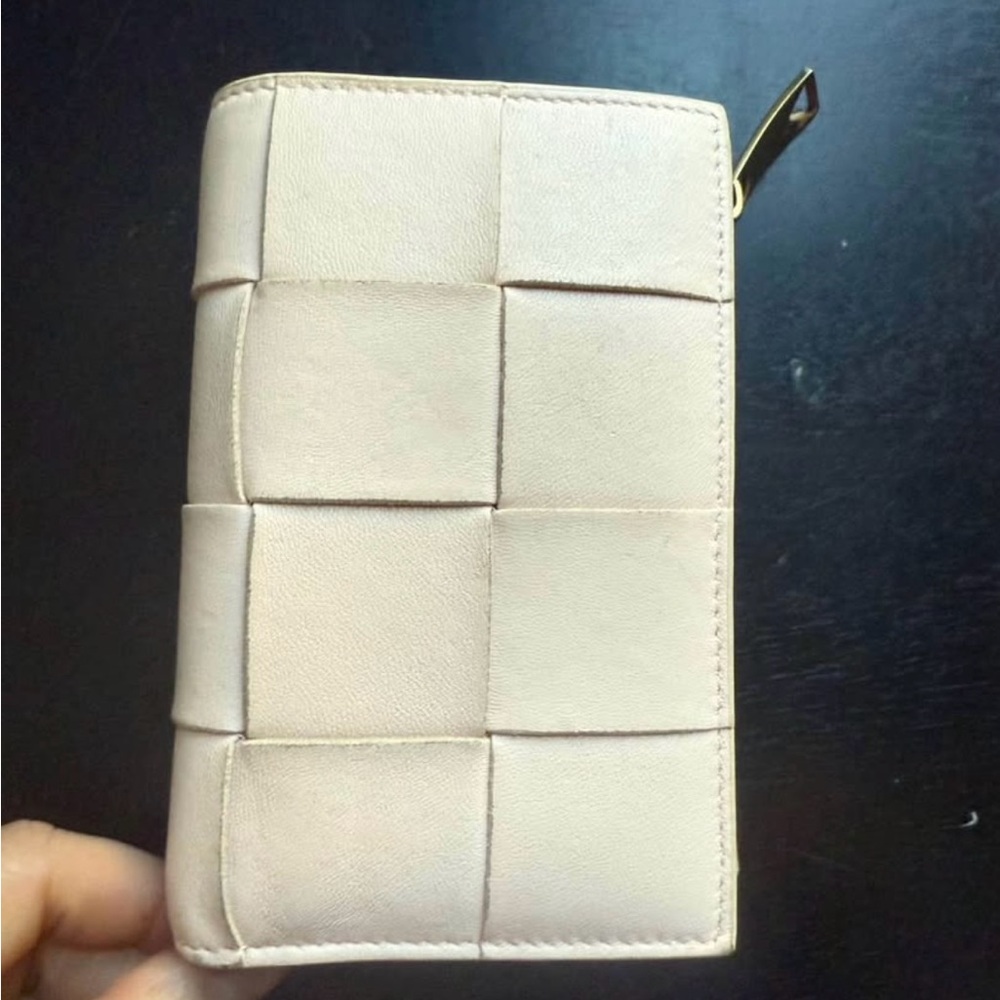 Bottega Veneta Cassette Cream BiFold Wallet